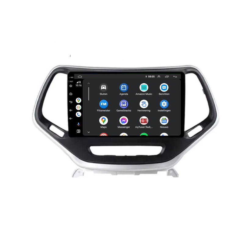 Jeep Cherokee CarPlay & Android Auto autoradio | 2014 t/m 2018 | Android 15 | Davilon-6