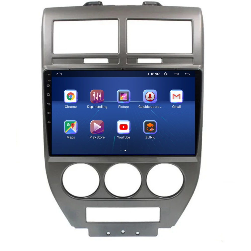 Jeep Compass CarPlay & Android Auto autoradio | 2007 t/m 2009 | Android 15 | Davilon-2
