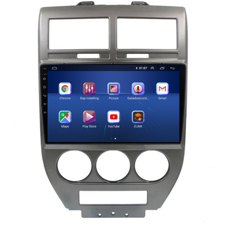 Jeep Compass CarPlay & Android Auto autoradio | 2007 t/m 2009 | Android 15 | Davilon-2