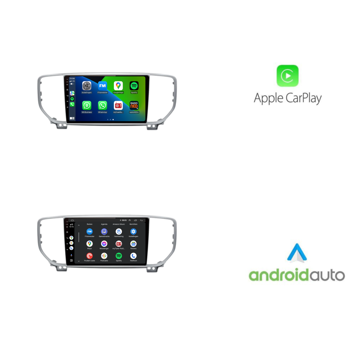 Kia Sportage CarPlay & Android Auto autoradio | 2019 t/m 2021 | Android 15 | Davilon-8