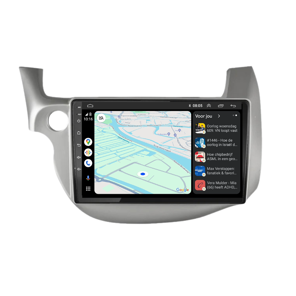 Honda Jazz CarPlay & Android Auto car radio | 2009 to 2015 | Android 13 | Davilon-10