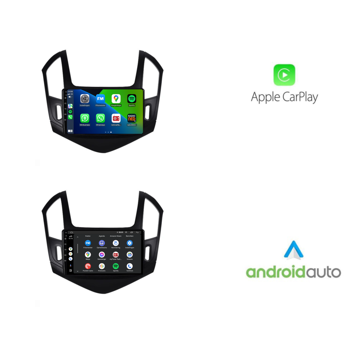Chevrolet Cruze | Android 13 | Autoradio | 2012 t/m 2014 | CarPlay & Android Auto-10