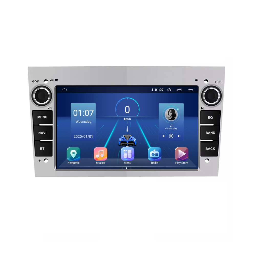Opel Zilver CarPlay & Android Auto autoradio | 2000 t/m 2013 | Android 15 | Davilon-5