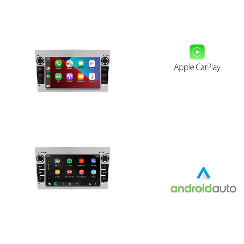 Opel Zilver CarPlay & Android Auto autoradio | 2000 t/m 2013 | Android 15 | Davilon-7