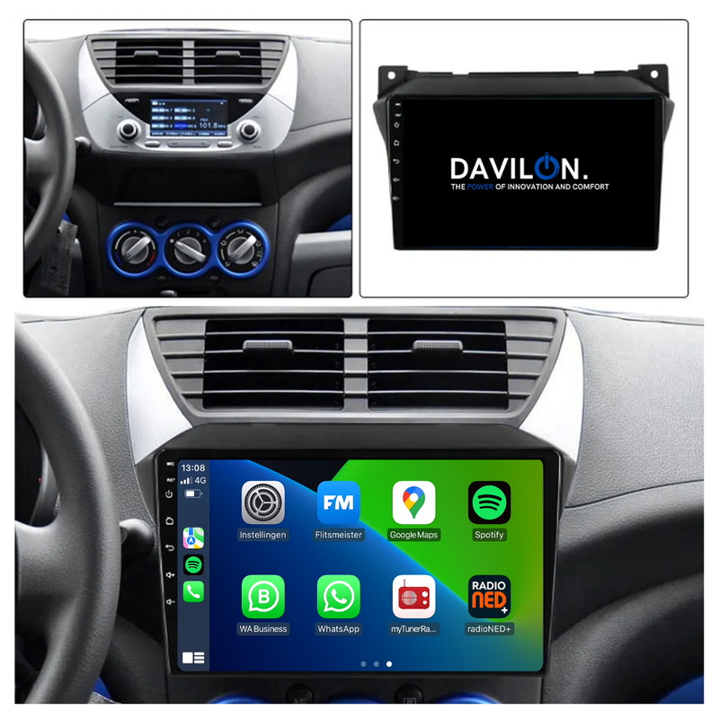 Nissan Pixo | Android 13 | Autoradio | 2009 t/m 2014 | Carplay & Android Auto-2
