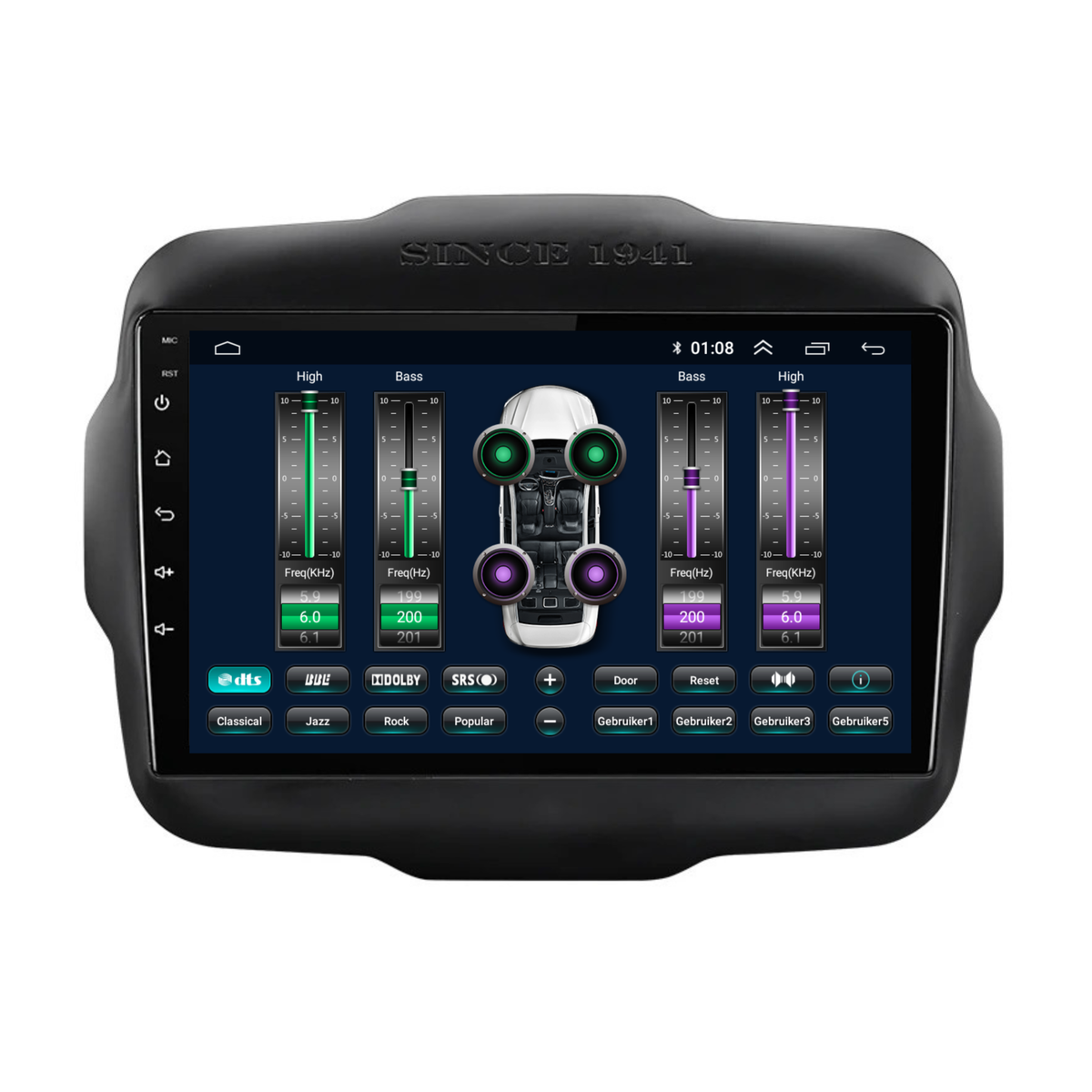 Jeep Renegade | Android 13 | Autoradio | 2014 t/m 2023 | Carplay & Android Auto-6