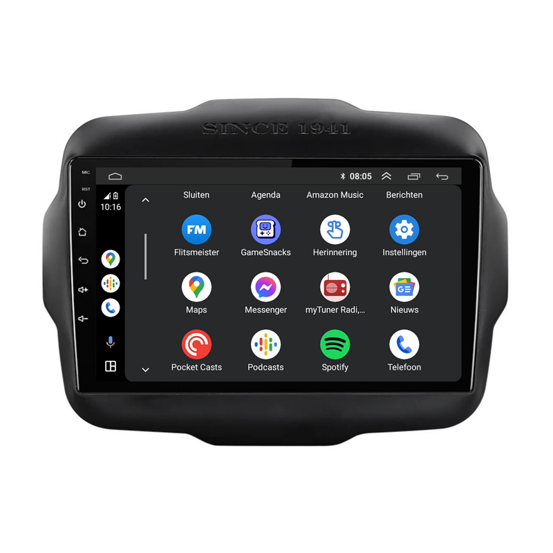 Jeep Renegade | Android 13 | Autoradio | 2014 t/m 2023 | Carplay & Android Auto-4