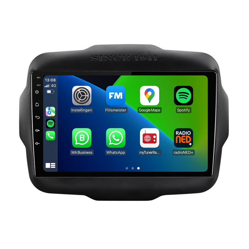 Jeep Renegade | Android 13 | Autoradio | 2014 t/m 2023 | Carplay & Android Auto-1