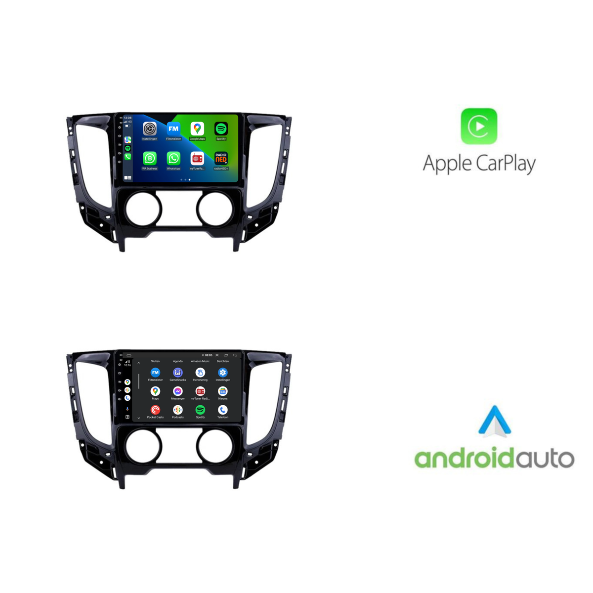 Mitsubishi L200 | Android 13 | Autoradio | 2016 | CarPlay & Android Auto-10