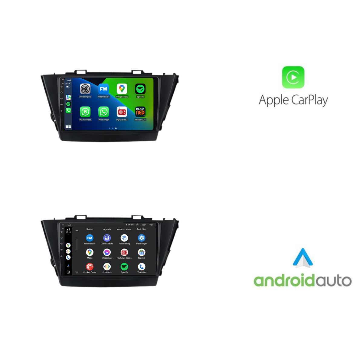 Toyota Prius Plus CarPlay | Android 13 | Autoradio | 2009 t/m 2015 | Carplay & Android Auto-3