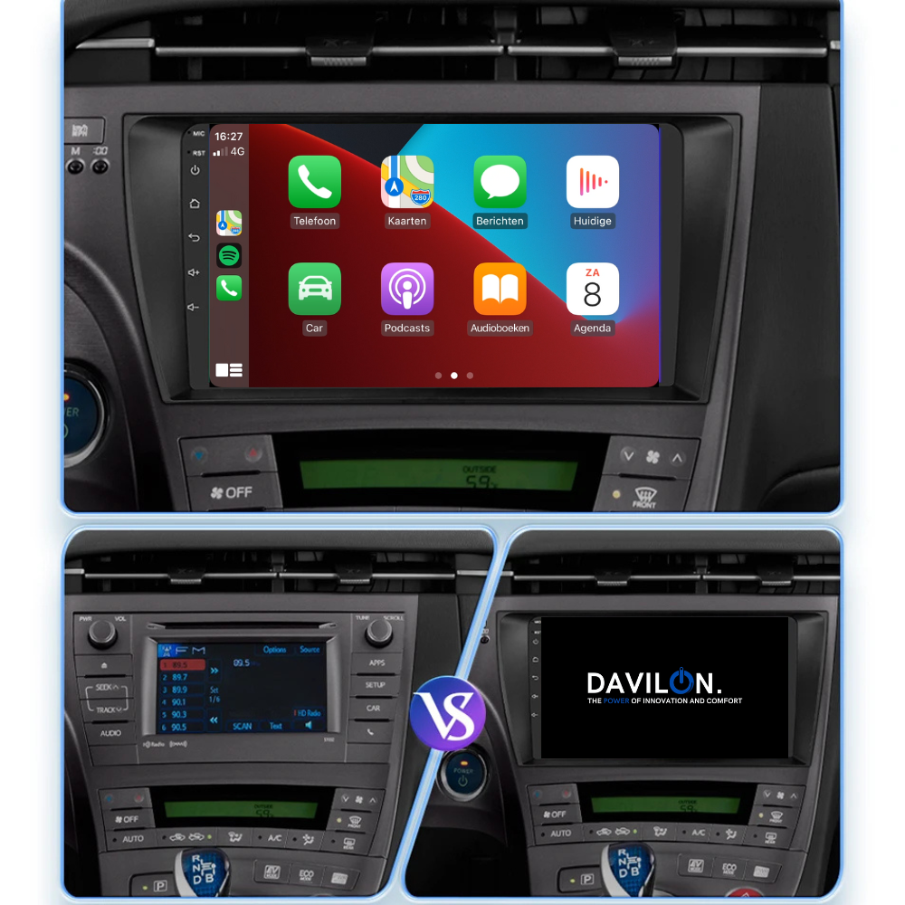 Toyota Prius | Android 13 | Autoradio | 2009 t/m 2015 | Carplay & Android Auto-4