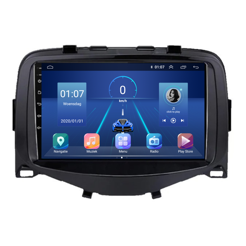 Toyota Aygo CarPlay & Android Auto autoradio | 2015 t/m 2021 | Android 15 | Davilon | 7 inch | x-wave-9
