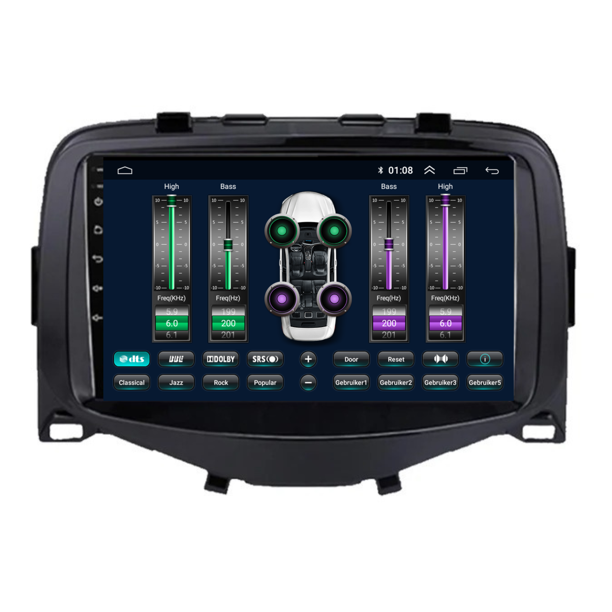 Toyota Aygo CarPlay & Android Auto autoradio | 2015 t/m 2021 | Android 15 | Davilon | 7 inch | x-wave-6