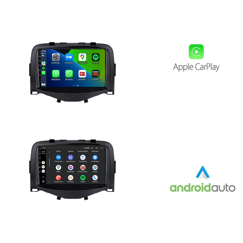 Toyota Aygo CarPlay & Android Auto autoradio | 2015 t/m 2021 | Android 15 | Davilon | 7 inch | x-wave-10