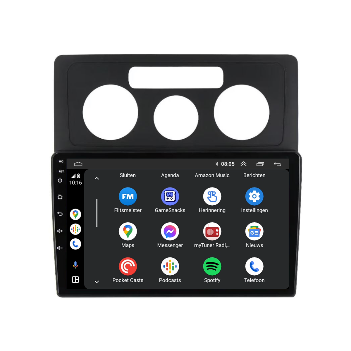 Volkswagen Caddy CarPlay & Android Auto autoradio | 2004 t/m 2010 | Android 15 | Davilon-3