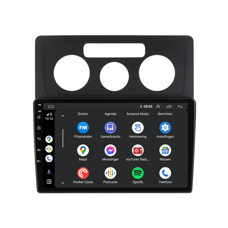 Volkswagen Caddy CarPlay & Android Auto autoradio | 2004 t/m 2010 | Android 15 | Davilon-3