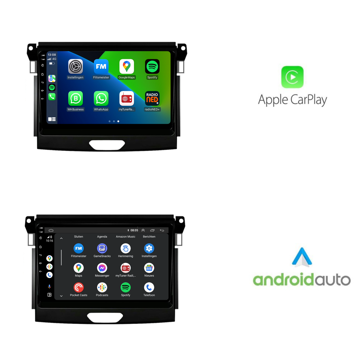 Ford Ranger | Android 13 | Autoradio | 2016 t/m 2019 | Carplay & Android-3