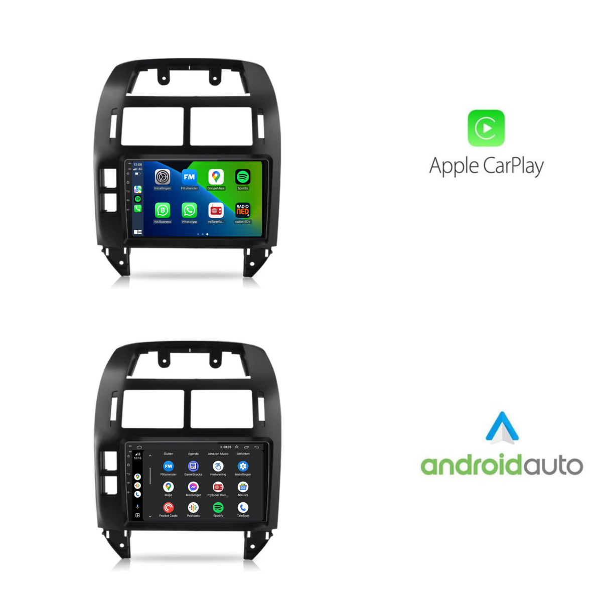 Volkswagen Polo | Android 13 | Autoradio | 2002 t/m 2009 | Carplay & Android Auto-3