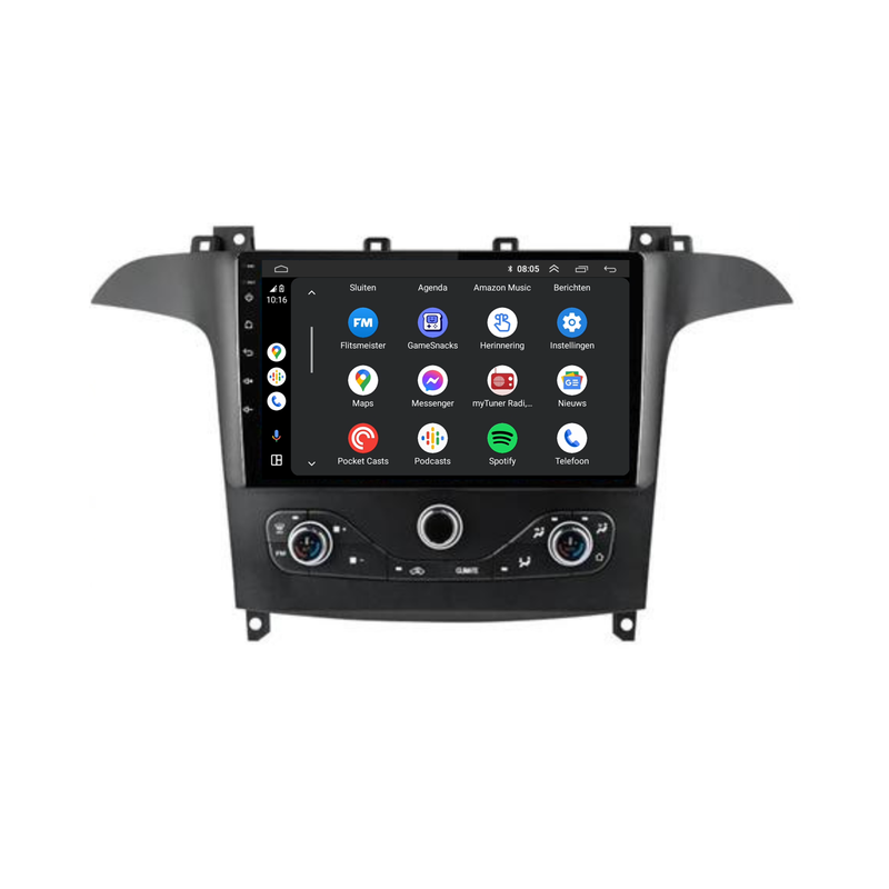 Ford S-Max CarPlay & Android Auto autoradio | 2010 t/m 2015 | Android 15 | Davilon-2
