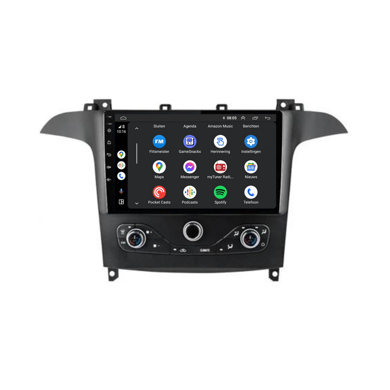 Ford Galaxy CarPlay & Android Auto autoradio | 2006 t/m 2016 | Android 15 | Davilon-2