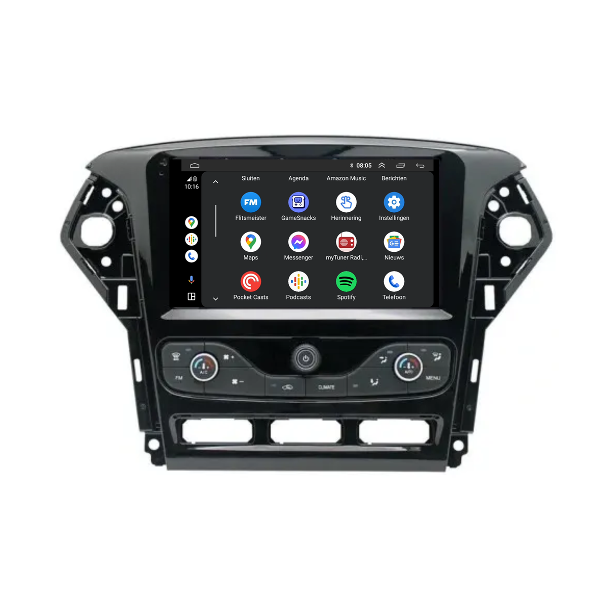 Ford Mondeo CarPlay & Android Auto autoradio | 2007 t/m 2014 | Android 15 | Davilon | Voor digitale airco-5