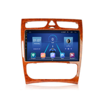 Mercedes C-Klasse W203 | Android 13 | Autoradio | 2000 t/m 2004 | Carplay & Android Auto | Houtpaneel