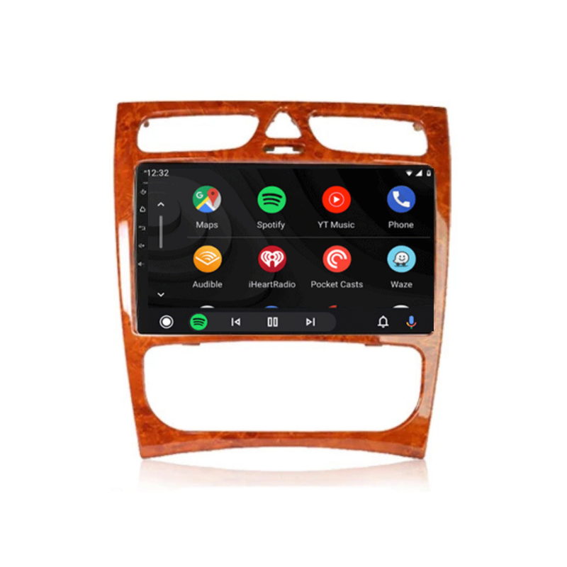 Mercedes C-Klasse W203 | Android 13 | Autoradio | 2000 t/m 2004 | Carplay & Android Auto | Houtpaneel-4