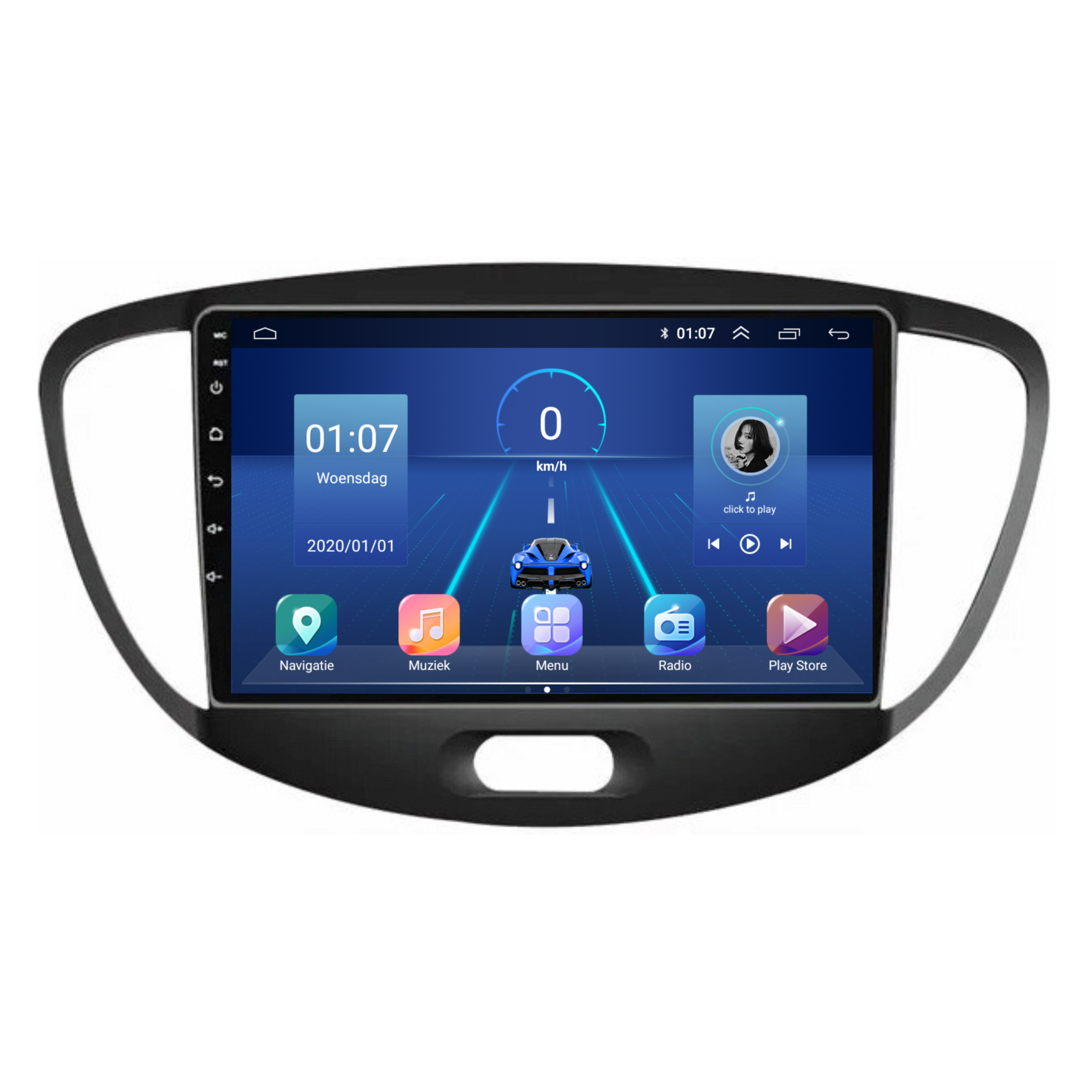 Hyundai i10 | Android 13 | Autoradio | 2008 t/m 2013 | CarPlay & Android Auto
