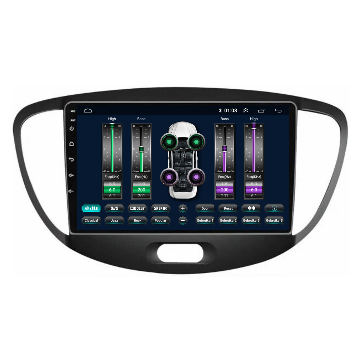 Hyundai i10 | Android 13 | Autoradio | 2008 t/m 2013 | CarPlay & Android Auto-5