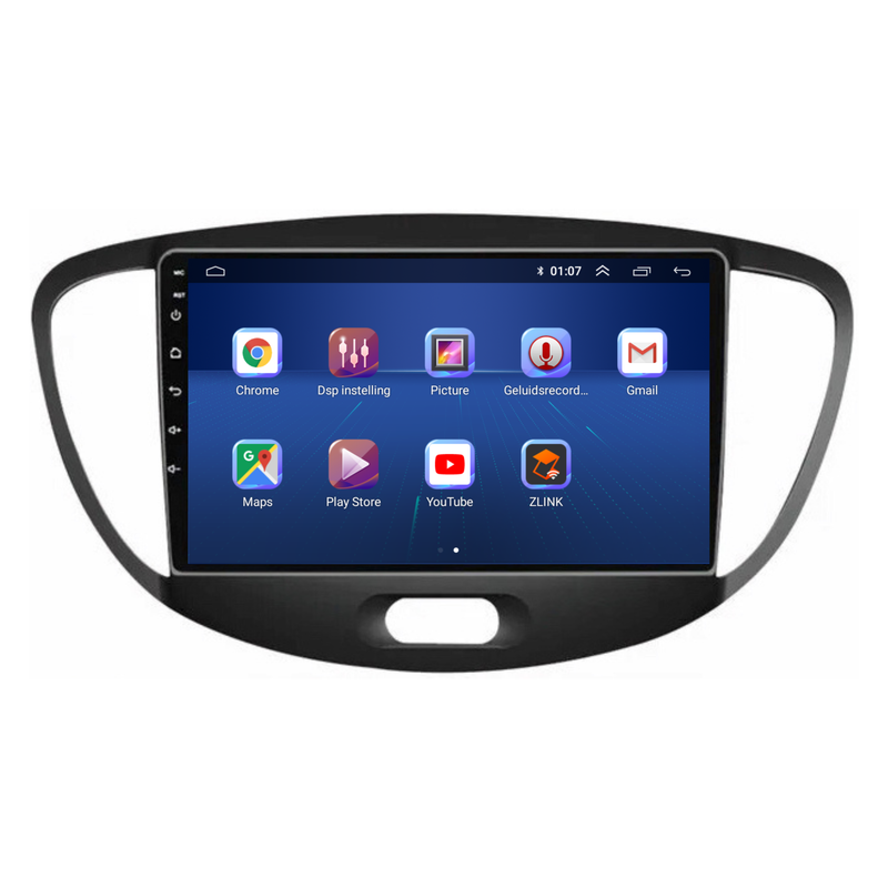 Hyundai i10 | Android 13 | Autoradio | 2008 t/m 2013 | CarPlay & Android Auto-2