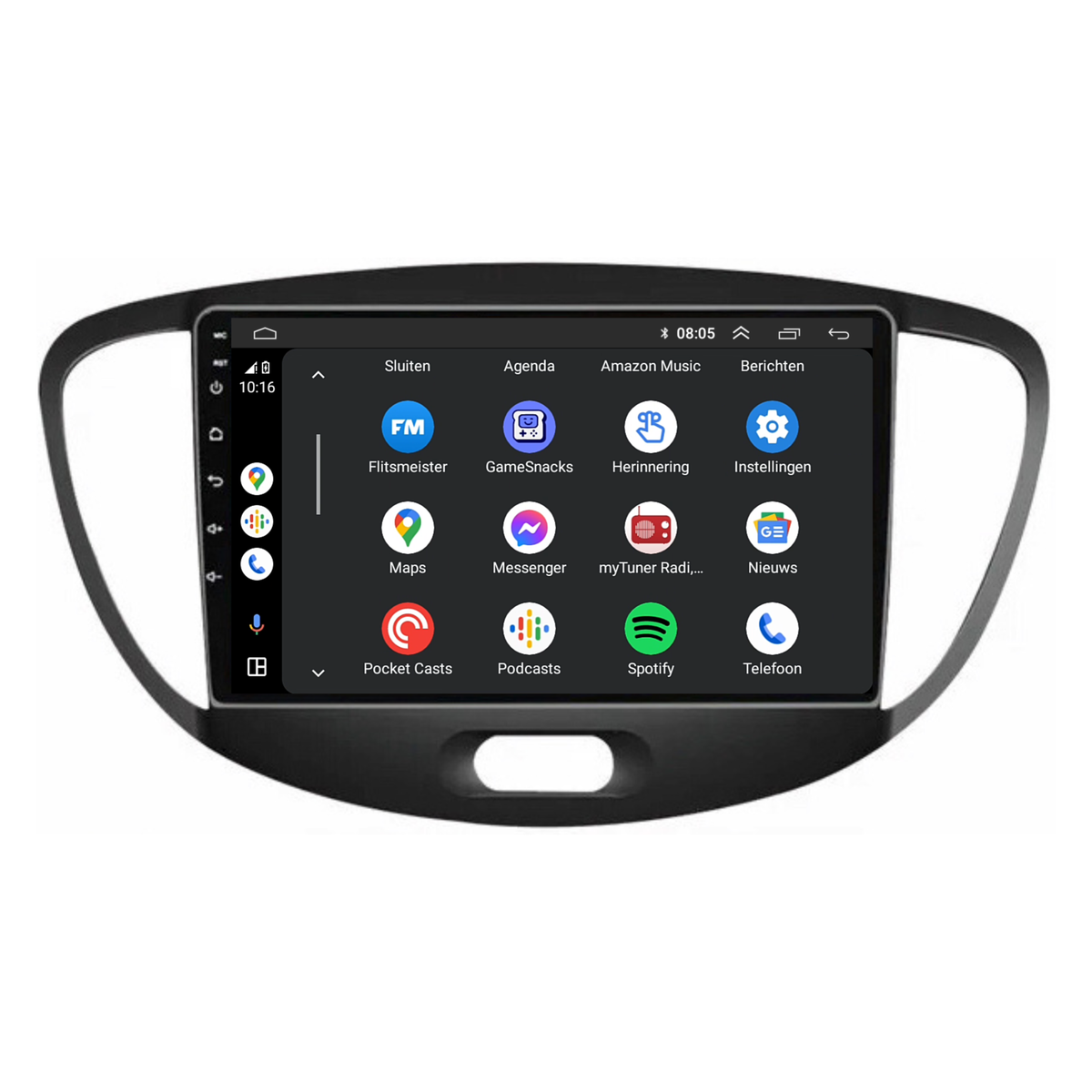 Hyundai i10 | Android 13 | Autoradio | 2008 t/m 2013 | CarPlay & Android Auto-6