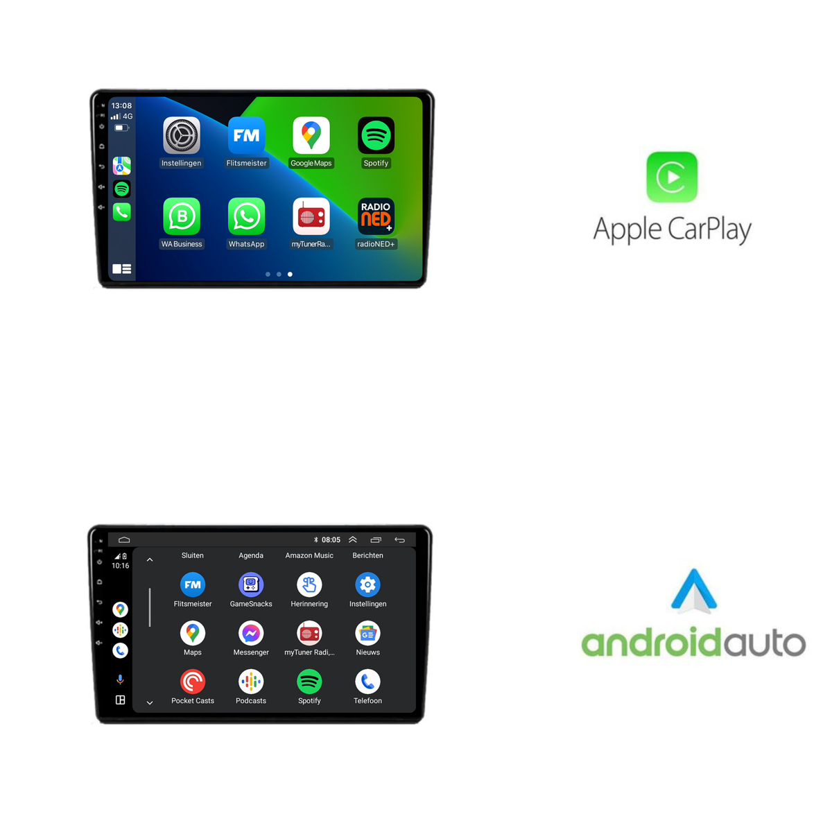 Radio samochodowe z CarPlay i Android Auto do Fiata 500L | 2012–2017 | Android 13 | Davilon