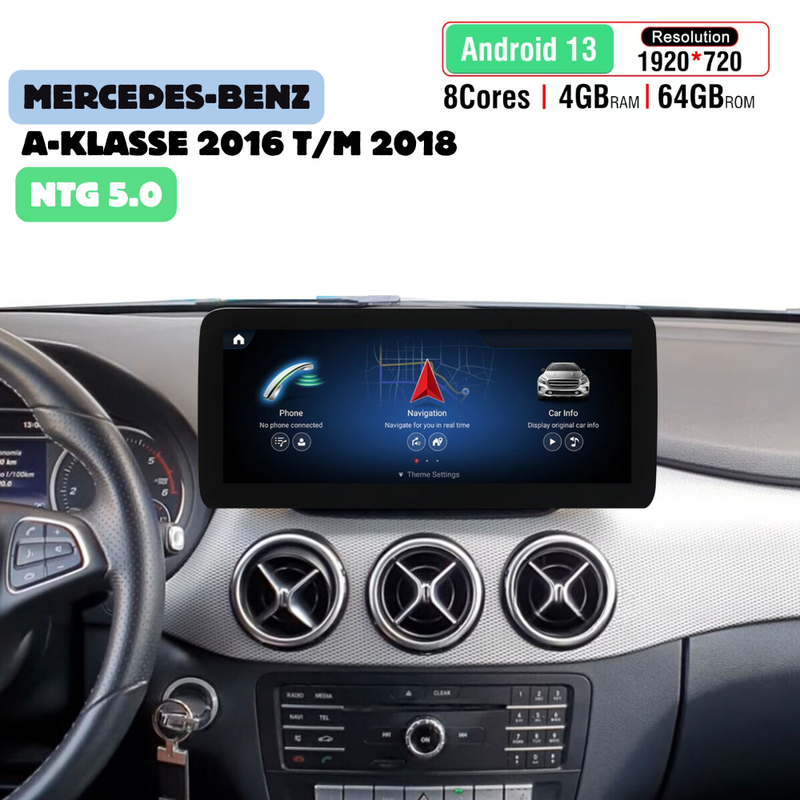 Mercedes A-Klasse W176 NTG 5.0 CarPlay Android Auto 2015-2017-1