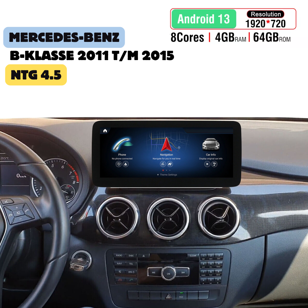 Mercedes B-Klasse CarPlay Autoradio 2011 t/m 2015 | Android Auto | NTG 4.5-1