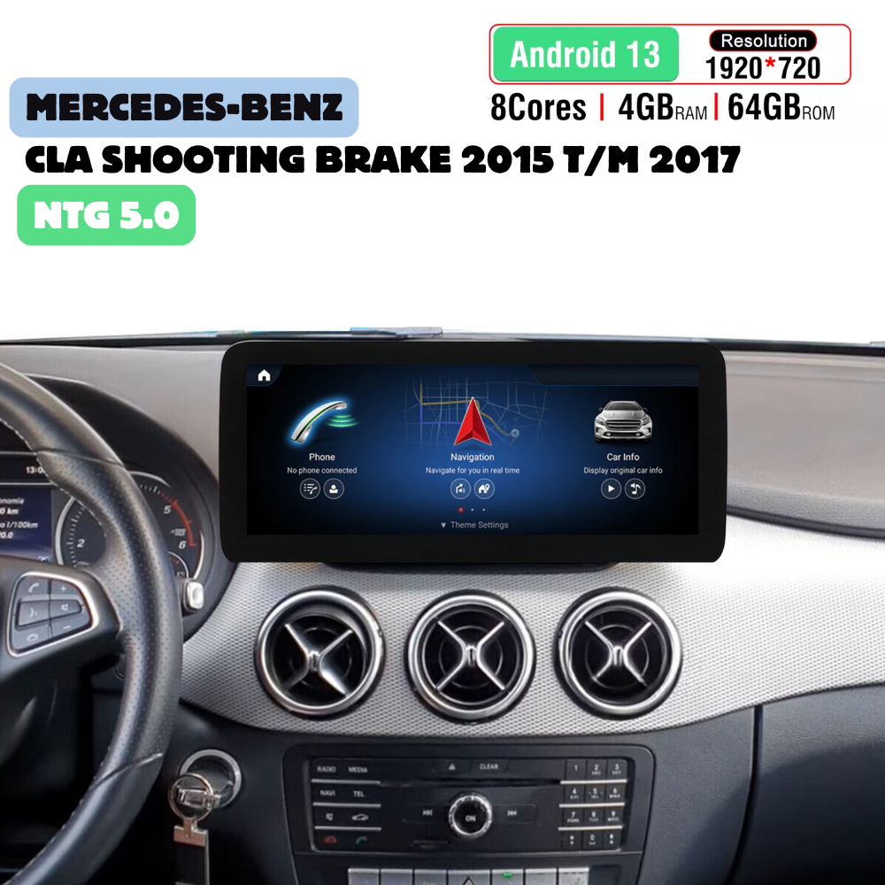 Mercedes CLA Shooting Brake CarPlay | 2015 t/m 2017 | Autoradio | Android Auto | NTG 5.0-1