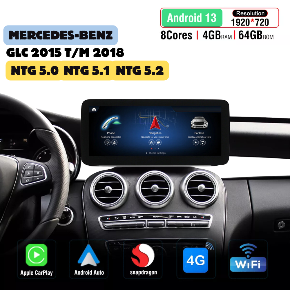 Mercedes GLC 2015 bis 2018 CarPlay Autoradio | Android Auto | NTG 5.0