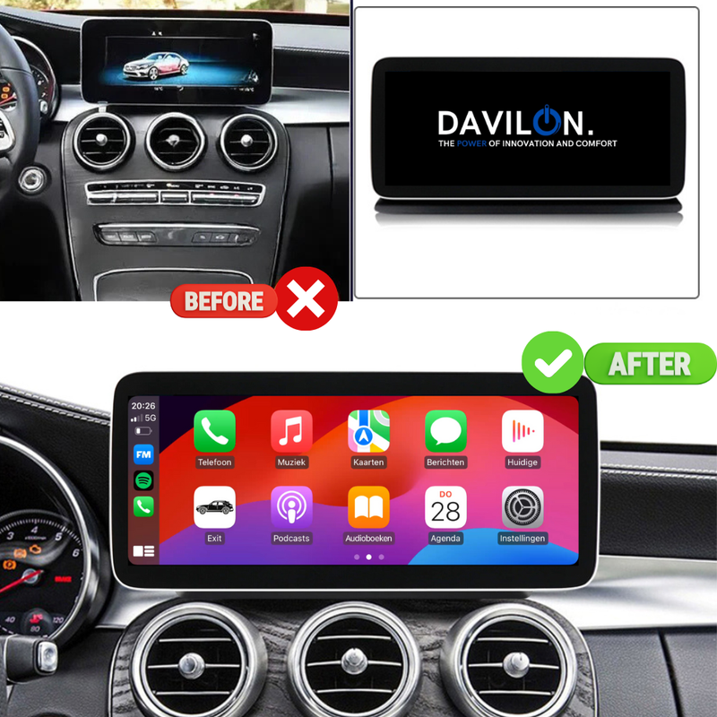 Mercedes C-Klasse Facelift CarPlay 2018 t/m 2020 | Android Auto | NTG 5.5-4