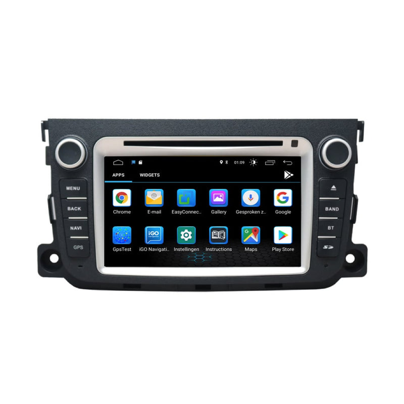Smart Fortwo | CarPlay & Android Auto | autoradio | 2011 t/m 2015 | Android 10 | 2+32GB-6