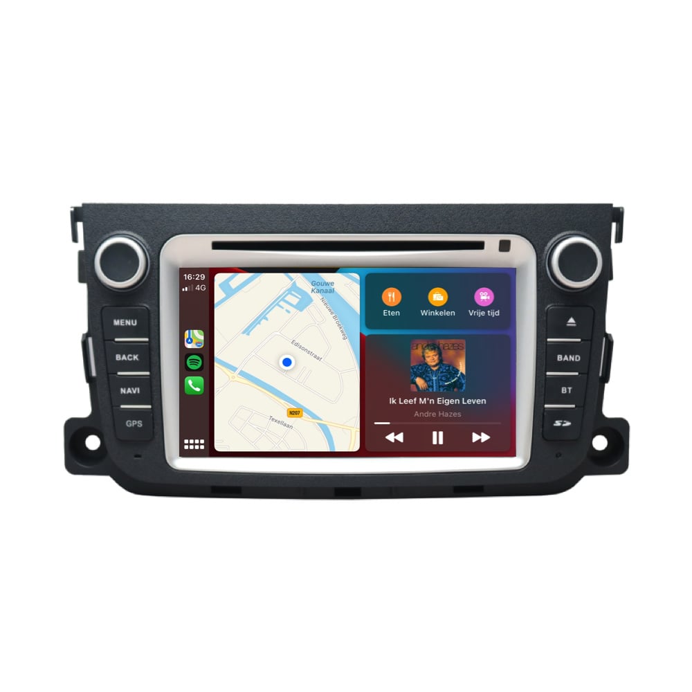 Smart Fortwo | CarPlay & Android Auto | autoradio | 2011 - 2015 | Android 10 | 2+32GB