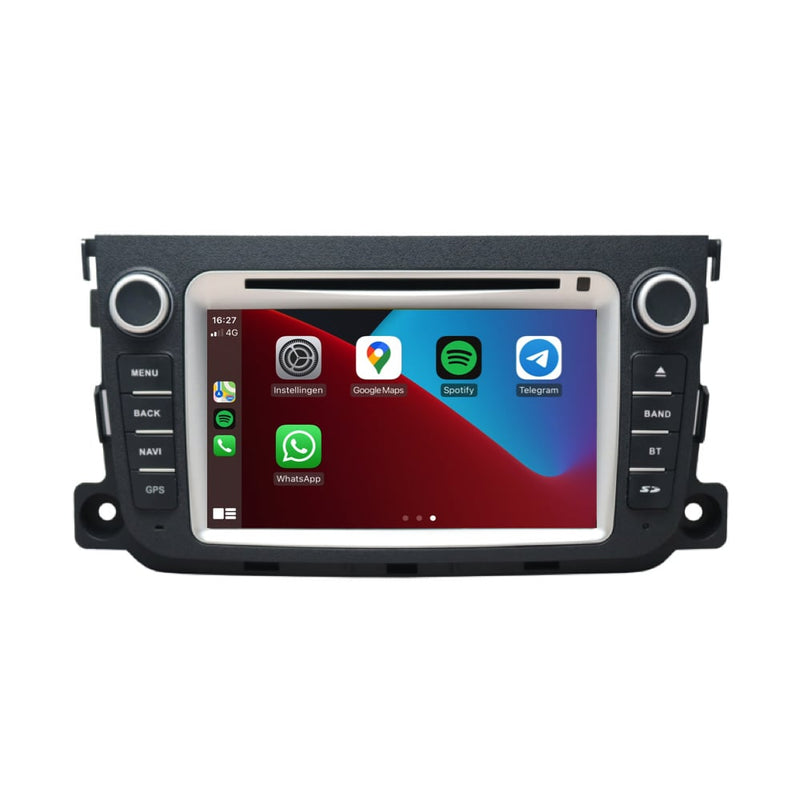 Smart Fortwo | CarPlay & Android Auto | autoradio | 2011 t/m 2015 | Android 10 | 2+32GB-4