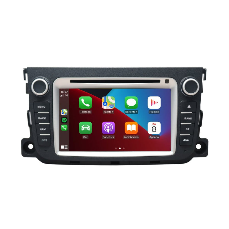 Smart Fortwo | CarPlay & Android Auto | autoradio | 2011 t/m 2015 | Android 10 | 2+32GB-5