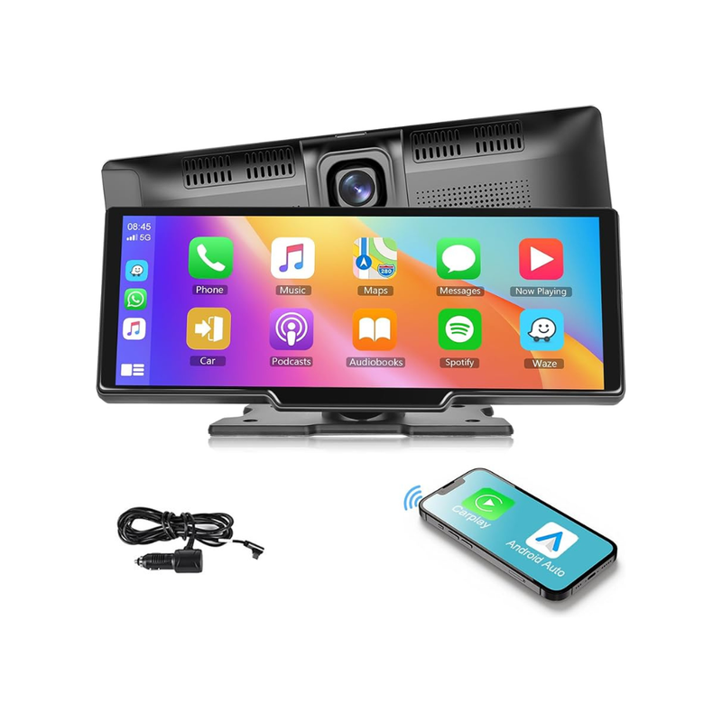 Apple CarPlay 10 inch scherm met dashcam en achteruitrijcamera-1
