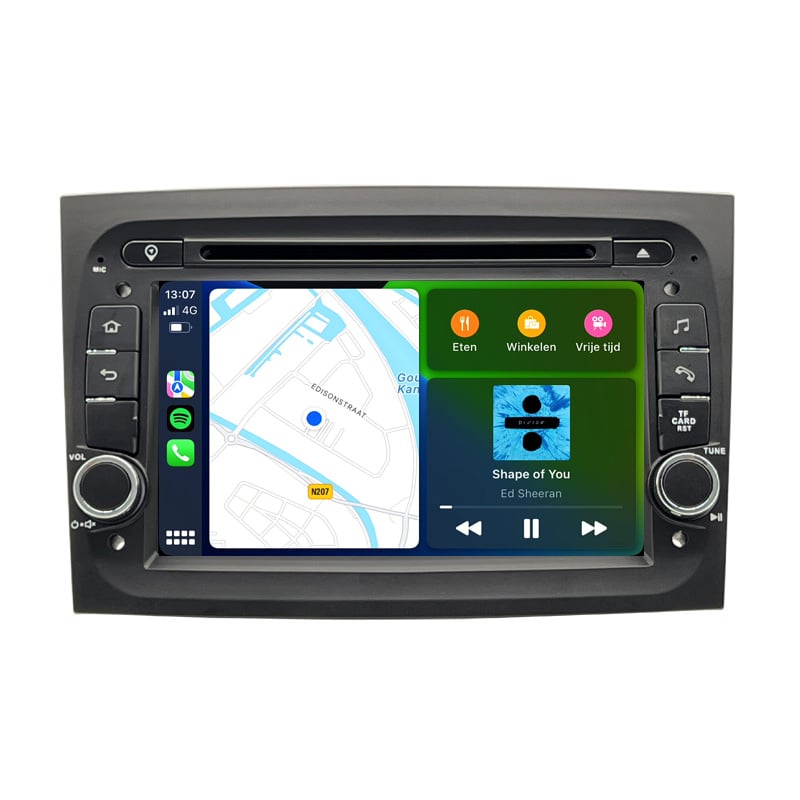 Fiat Doblo | CarPlay & Android Auto | autoradio | 2015 t/m 2019 | Android 13 | 4+64GB-6