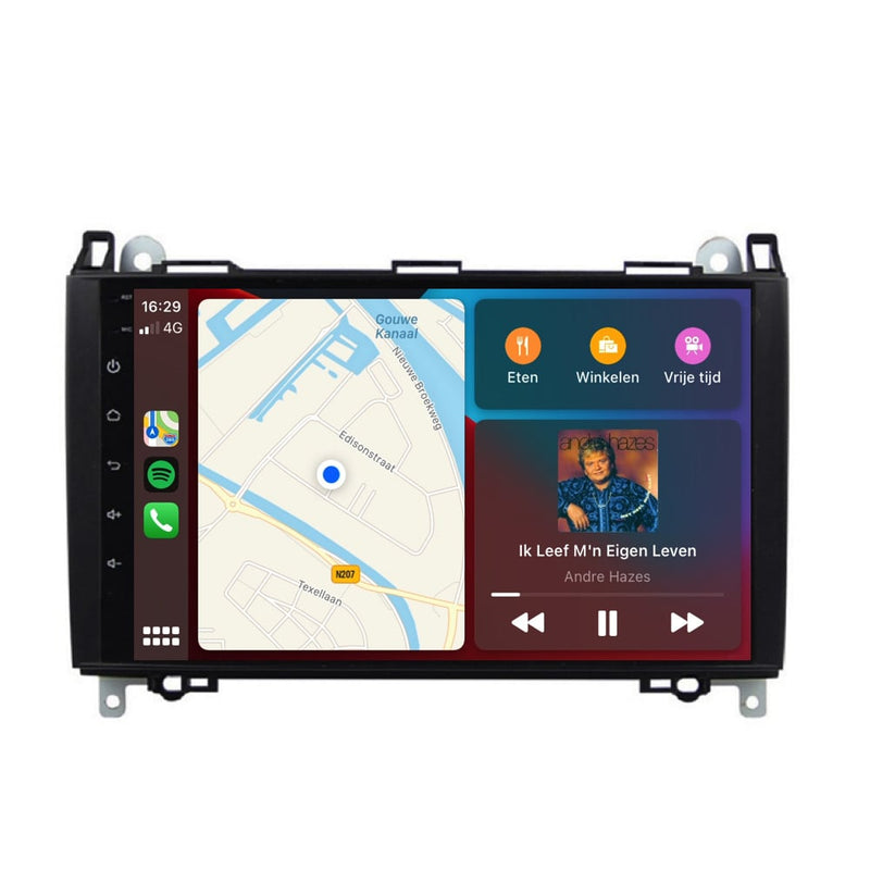 Mercedes Vito | Viano | Sprinter | CarPlay & Android Auto | Autoradio | 2004 t/m 2018 | Android 13 | 4+64GB-2