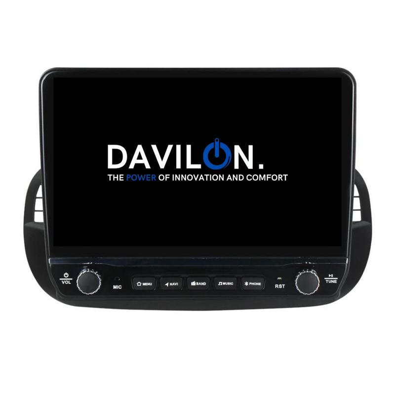 Fiat 500 Android Autoradio zwart | Elegant design | CarPlay-9