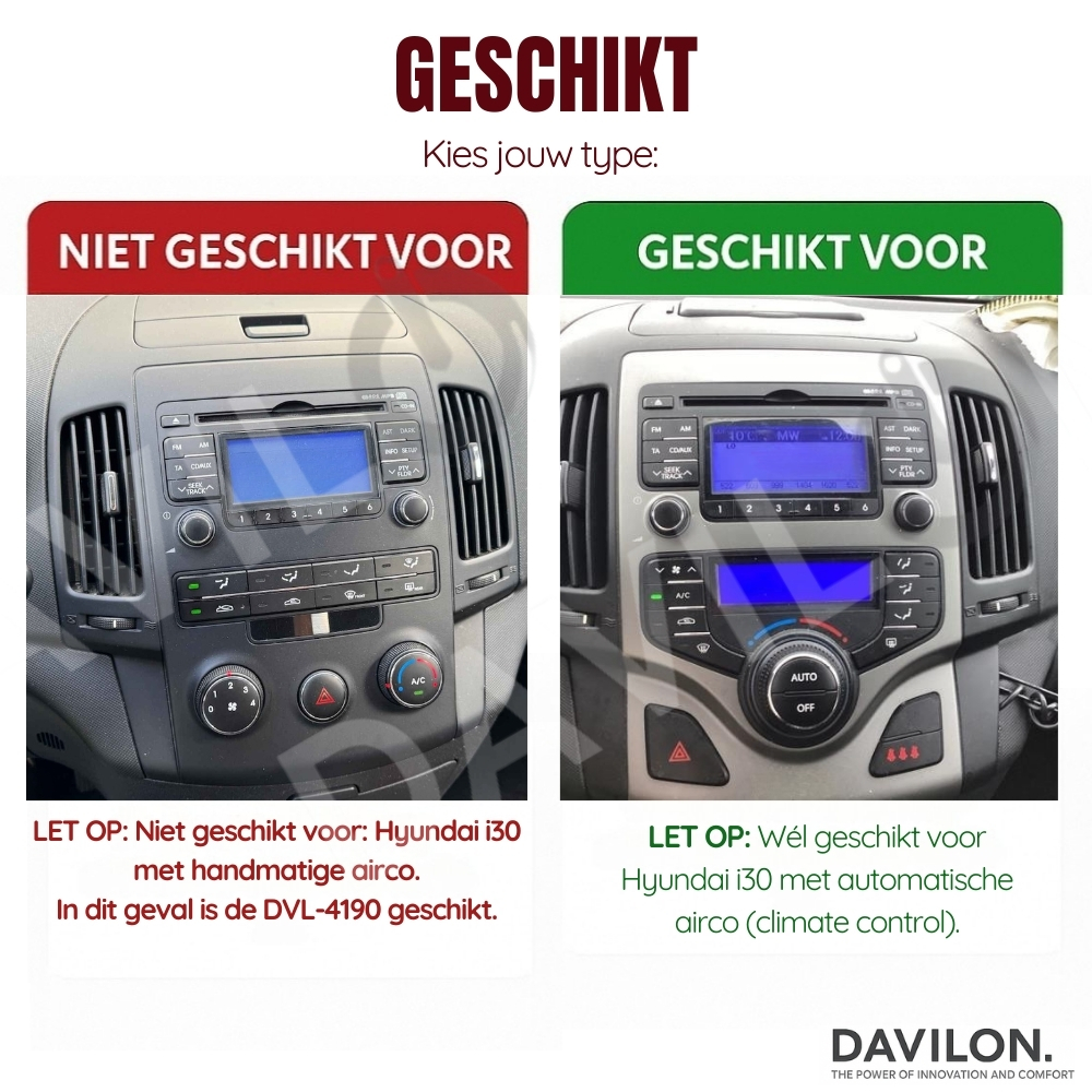 Hyundai i30 | Android 13 | Autoradio | 2007 t/m 2012 | Carplay & Android Auto | Automatische Airco-5