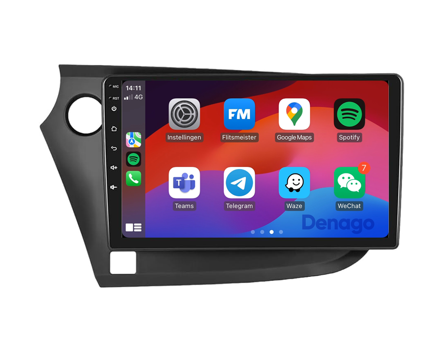 Honda Insight CarPlay autoradio | 2009 t/m 2014 | Denago DNG-A341 | 9 inch | Android 13 | Draadloos CarPlay & Android Auto-1