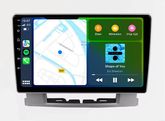 Opel Astra J CarPlay & Android Auto Autoradio | 2009 bis 2016 | Android 13 | Davilon | Silber-4