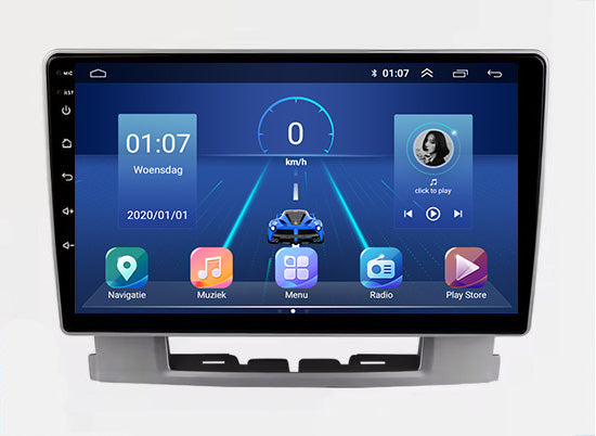 Opel Astra J CarPlay & Android Auto Autoradio | 2009 bis 2016 | Android 13 | Davilon | Silber-6