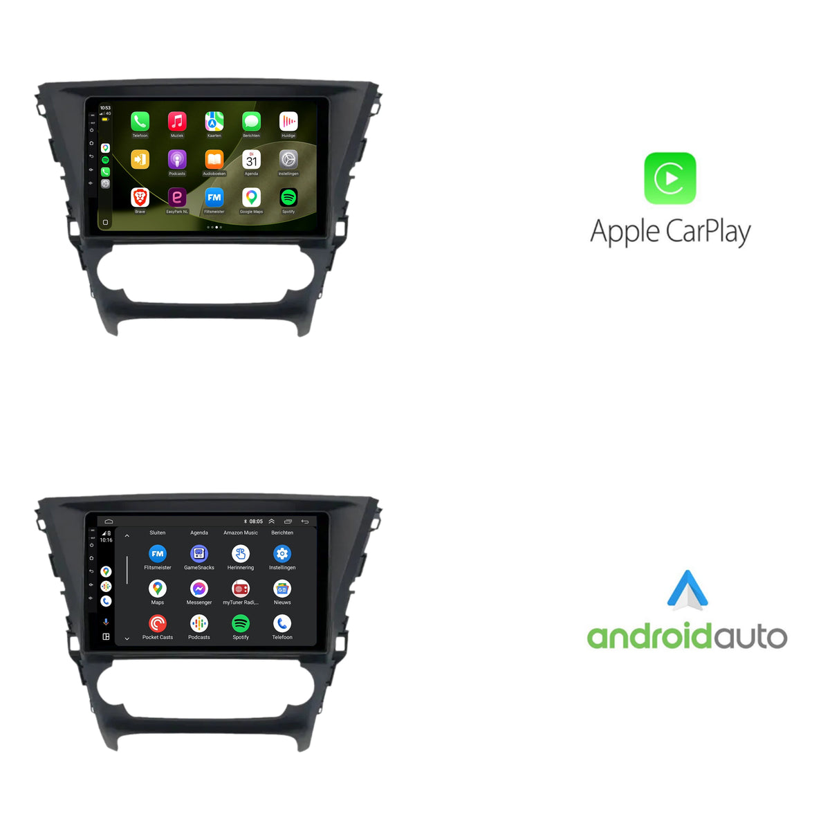 Toyota Avensis CarPlay & Android Auto autoradio | 2015 t/m 2018 | Android 13 | Davilon